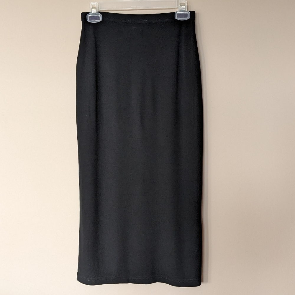 Vintage Talbots Black Midi Skirt